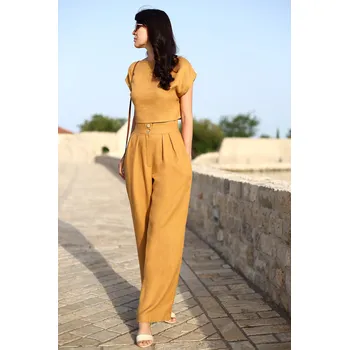 Dámské kalhoty Lotika Dámské elegantní kalhoty Lotika ze 100% lnu 1102841