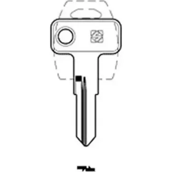 Profil klíčů Klíč MER34R schránkový / nábytkový