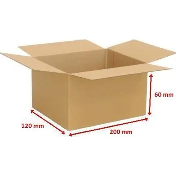 Obalový materiál Kartonová krabice 3VVL 200x120x60mm (25ks)