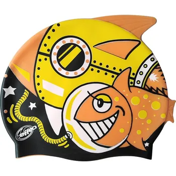 Plavecká čepice Effea Koupací čepice EFFEA silicon JR 1133 - oranžová