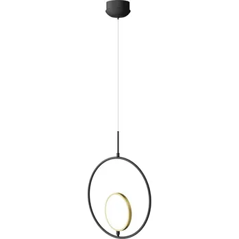 Aigostar - LED Lustr na lanku LED/15W/230V 6500K černá/zlatá