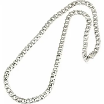 Řetízek Řetízek Curb styl nerezová ocel barva stříbra 59 cm cca 59 cm