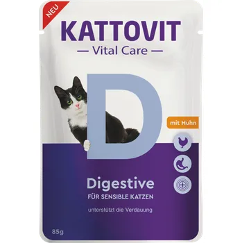 Krmivo pro kočku Kattovit Vital Care Digestive kuře 85g (min. odběr 24 ks)