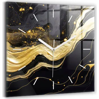 Hodiny Nástěnné hodiny Wallfluent černé 30 cm