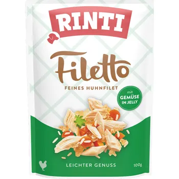 Krmivo pro psa Rinti Dog Filetto kapsa kuře+zelenina v želé 100g (min. odběr 24 ks)