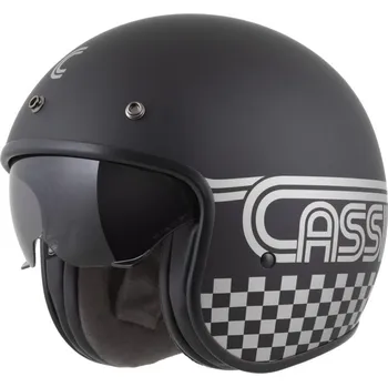 Helma na motorku Přilba Oxygen 2.0 Rondo, CASSIDA (černá matná/stříbrná) 2026 XS