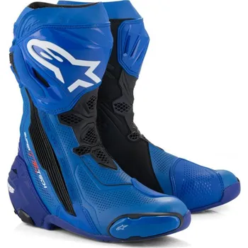 Moto obuv Boty SUPERTECH R VENTED, ALPINESTARS (modrá/černá, perforovaná obšívka) 2026 40