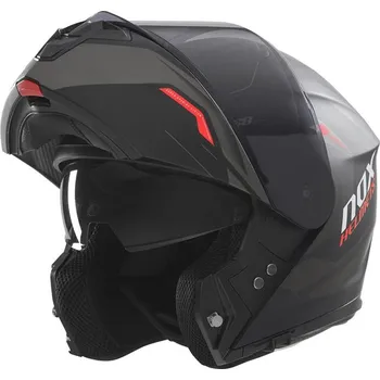 Helma na motorku Přilba N968 Ultra, NOX (černá matná,červená) 2025 XS
