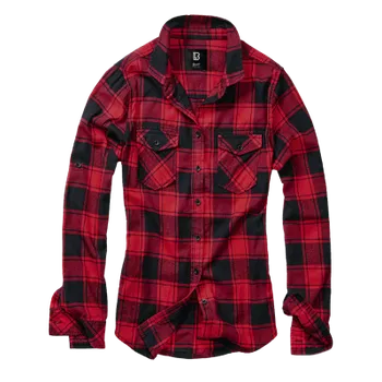 Pánská košile Dámská košile Amy, Brandit, červeno-černá, 6XL