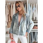 Dámská bunda džínová oversize OVERSOLI TY4904 Barva: Nebeská, Velikost: S/M