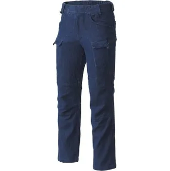 Pánské oblečení Kalhoty Urban Tactical Pants - Denim Stretch, Helikon, Marine Blue, L, Prodloužené