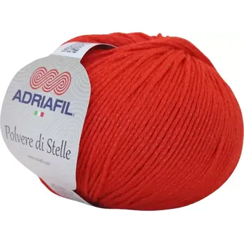 Příze Adriafil Polvere di Stelle 29 Červená (Letní příze Polvere di Stelle červená)