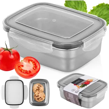 Dóza na potraviny Nádoba na potraviny Kuchyňský oběd ocelový s těsněním obědový box 500 ml