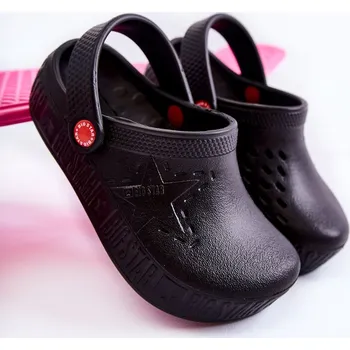 Dívčí bačkory Dětské lehké pantofle Kroks Big Star II375001 Barva: Černá, Velikost: 28