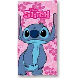 Plážová osuška Lilo a Stitch růžové květiny