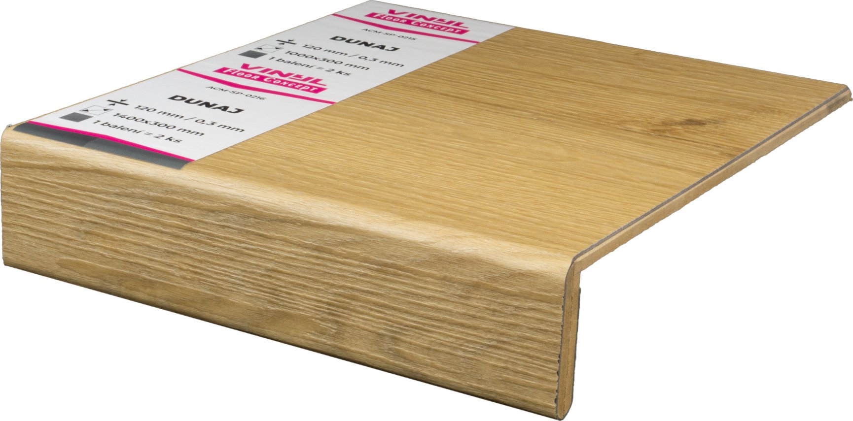 Vinylový schod VINYL Floor Concept Dunaj, 2 ks, 1400x300 mm