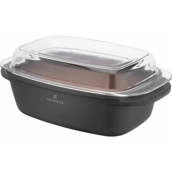 Hrnec Valdinox Pekáč obdélníkový s víkem Morgan 32 x 21 cm, béžová