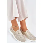 Dámské Polobotky Nazouvací S Děrováním Azethia Barva: Zlatá, Velikost: 36