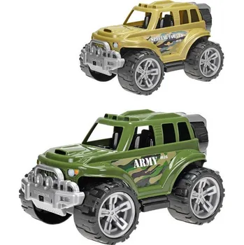 autodráha Auto SUV vojenské 35cm army džíp velká kola 2 druhy plast