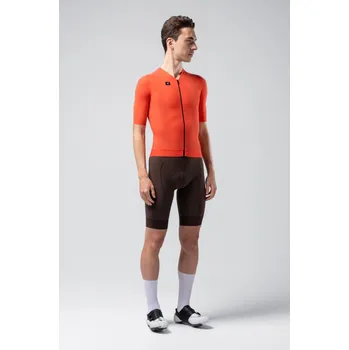 cyklistický dres GOBIK Cyklistický dres s krátkým rukávem - CX SOLID - červená L