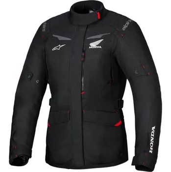 Moto bunda Bunda STELLA ST-1 WATERPROOF HONDA kolekce, ALPINESTARS, dámská (černá/červená) 2026 L
