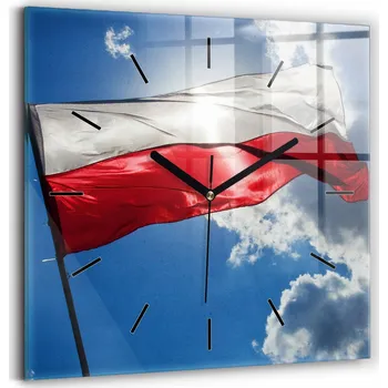 Hodiny Nástěnné hodiny Wallfluent bílé 30 cm