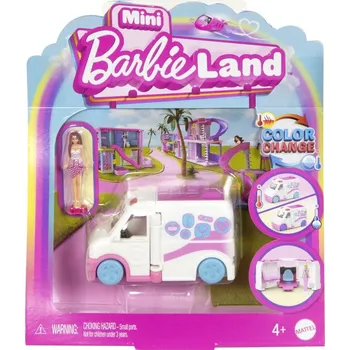 Panenka Mattel Barbie MINI BARBIELAND DOPRAVNÍ PROSTŘEDKY - KLINIKA NA KOLECH