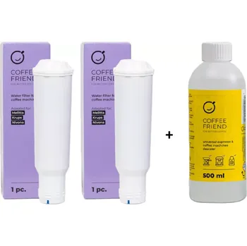 Příslušenství pro přípravu kávy Coffee Friend 2x vodní filtr pro kávovary Krups / Nivona + odvápňovač Coffee Friend 500 ml