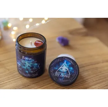 Svíčka Astrologická sójová svíčka Beran 180ml - By Annie