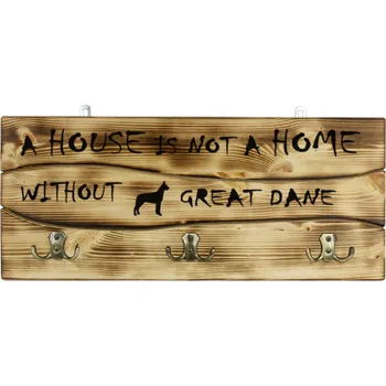 Věšák Šatní ramínko dřevěný Art-Dog, dub rustikální, dub sonoma, retro dřevo, odstíny béžové, odstíny hnědé