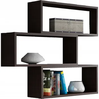 police Nástěnná police ADAM wenge do pokoje na knihy PER