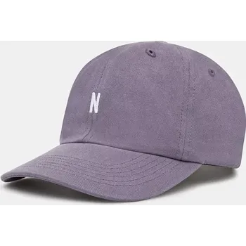 Kšiltovka Bavlněná baseballová čepice Norse Projects Twill Sports Cap fialová barva, s aplikací, N80.0001.6018 94X, vel. ONE SIZE
