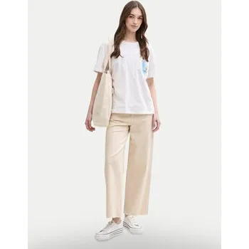 Dámské džíny Tom Tailor Denim Jeansy 1045652 Béžová Wide Leg XL