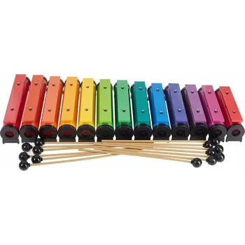 Boomwhackers Chroma-Notes Resonator Bells Complete Set Xylofon