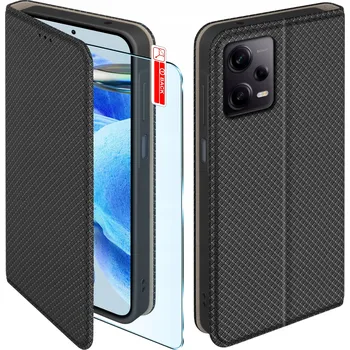 Pouzdro na mobilní telefon Pouzdro s klopou KrainaGSM pro Xiaomi Redmi Note 12 5G černé