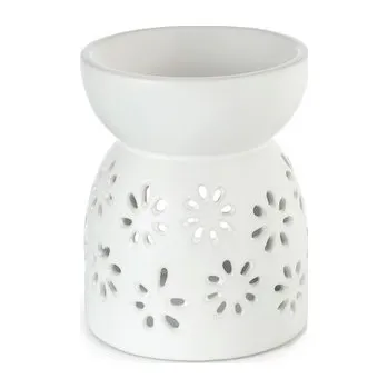 Aroma lampa Keramická aromalampa na olej a vosk Sedmikráska výřez