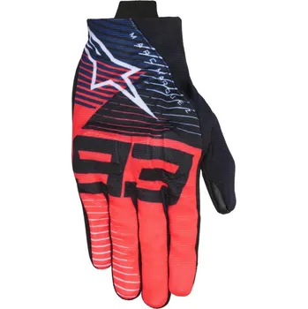 Moto rukavice Rukavice REEF V2 MM93 kolekce, ALPINESTARS (červená fluo/černá/modrá/bílá) 2026 XL