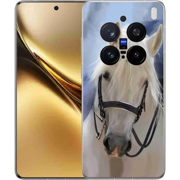 Pouzdro na mobilní telefon Gelový kryt mmCase na Vivo X200 Pro 5G - bílý kůň