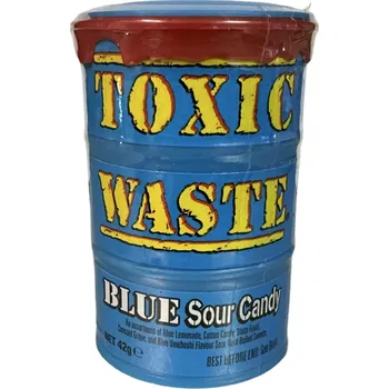 Bonbon Toxic Waste Kyselý bonbon v bubnu - Modrá edice