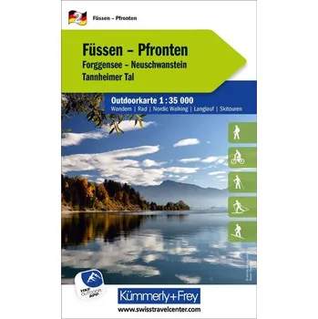 Kümmerly+Frey Outdoorkarte Deutschland 2 Füssen, Pfronten 1:35.000