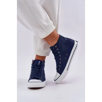 Dámské tenisky Dámské Vysoké Tenisky Big Star DD274332 Barva: Modrá, Velikost: 37