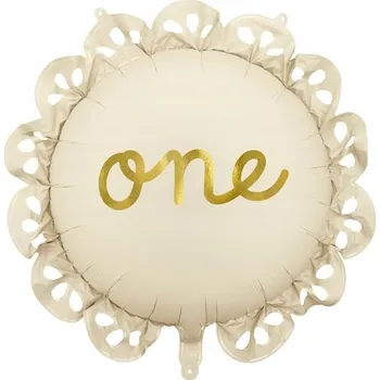 Balónek Fóliový balónek pastilka s volánkem One, mix barev, 51,5x51,5 cm