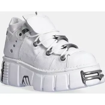 Pánské tenisky Kožené tenisky New Rock Napa Blanca + Tower Blanco Acero M.106N.S18 bílá 00X, EUR 36