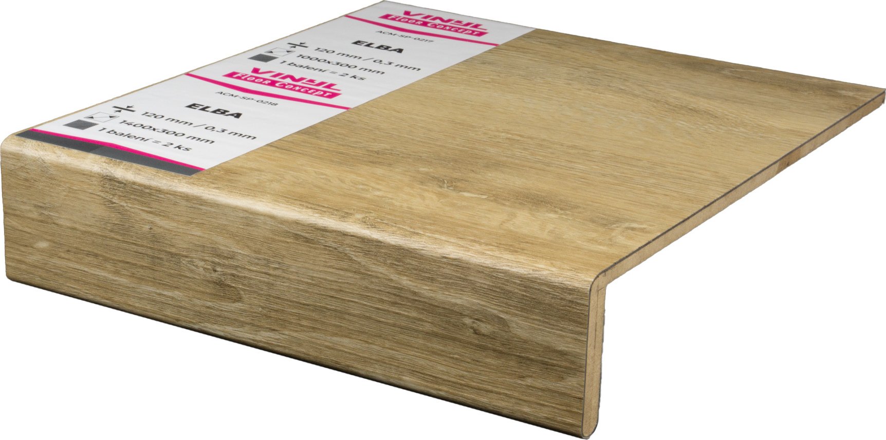 Vinylový schod VINYL Floor Concept Elba, 2 ks, 1000x300 mm