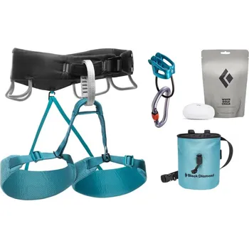 Úvazek Lezecký set Black Diamond W Momentum Harness Package Aqua Verde|XS