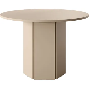 Jídelní stůl Rozkládací kulatý stůl Selsey 110 x 110 x 75 cm, cappuccino