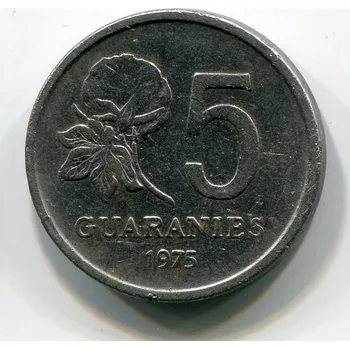 PARAGUAY. 5 guaranies 1975.