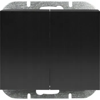 vypínač Dvojitý vypínač pod omítku Abex černý 5907522007232