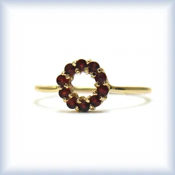 Prsten žluté zlato 58