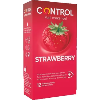 Kondom CONTROL Strawberry 12ks